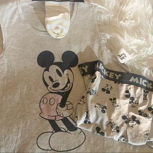 Disney - Mickey Mouse 3 piece pajama set NWT Small